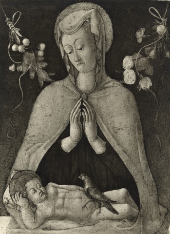 Anonimo — Anonimo muranese - sec. XV - Madonna con Bambino — insieme